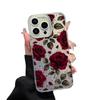 Foreign trade explosion ins retro red rose mobile phone case iPhone13 women's advanced matte anti-drop Apple 17pro