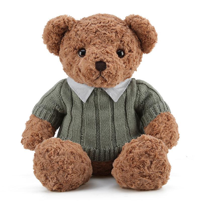 

Genuine shirt teddy bear doll plush toy sweater bear children s doll girl hug bear gift doll genuine authorization 50cm (0.5kg)