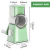 Multifunctional Hand Crank Rotary Vegetable Slicers Grater with Multiple Blade and Handle For Cheese Fruits Shredding