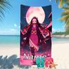 Customizable personalized beach towels Demon Slayer Nezuko themed designs.Suitable for the beach, yoga, sports;ideal as beach accessories