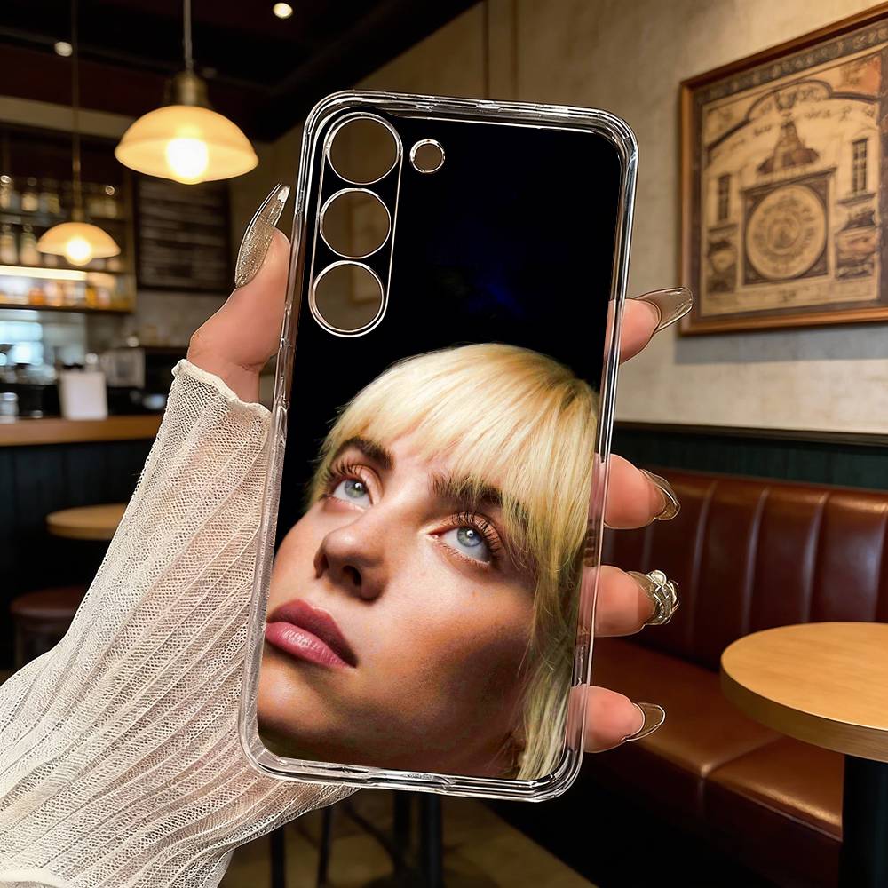 B-Billie E-Eilish Phone Case For Samsung Galaxy A71,A70,A52,A51,A40,A30 Transparent Cover