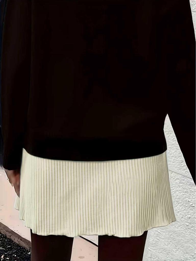 European & American Cross-Border New Spicy Girl Versatile Slimming Ribbed Short Skirt for Women 2026