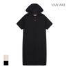 VANAKE Hooded Neck Button Dress_Vb37Opud03Z