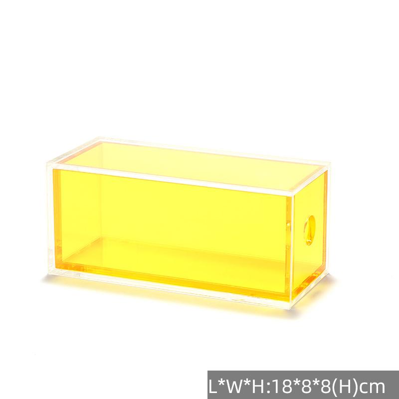 

Acrylic Color Sunglasses Organizer,Clear Eyeglasses Case with Drawer, Eyewear Storage Display Case,Stackable Eyeglasses Holder жовтий
