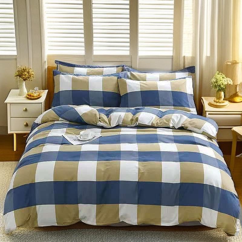 Flannel Duvet Cover Set - Single Piece for Dormitory Bunk Bed, Includes Pillowcase & Double Duvet Cover