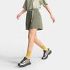 Li Ning CF Suo Solid Color Comfortable Casual Versatile Letter Work Shorts Women Shorts Tea-Green AKSV230-2