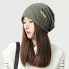 Summer Season Wool Knitted Pile Hat Men and Women Warm Soft Fashion Cold Hat Pullover Confinement Hat Thin Versatile