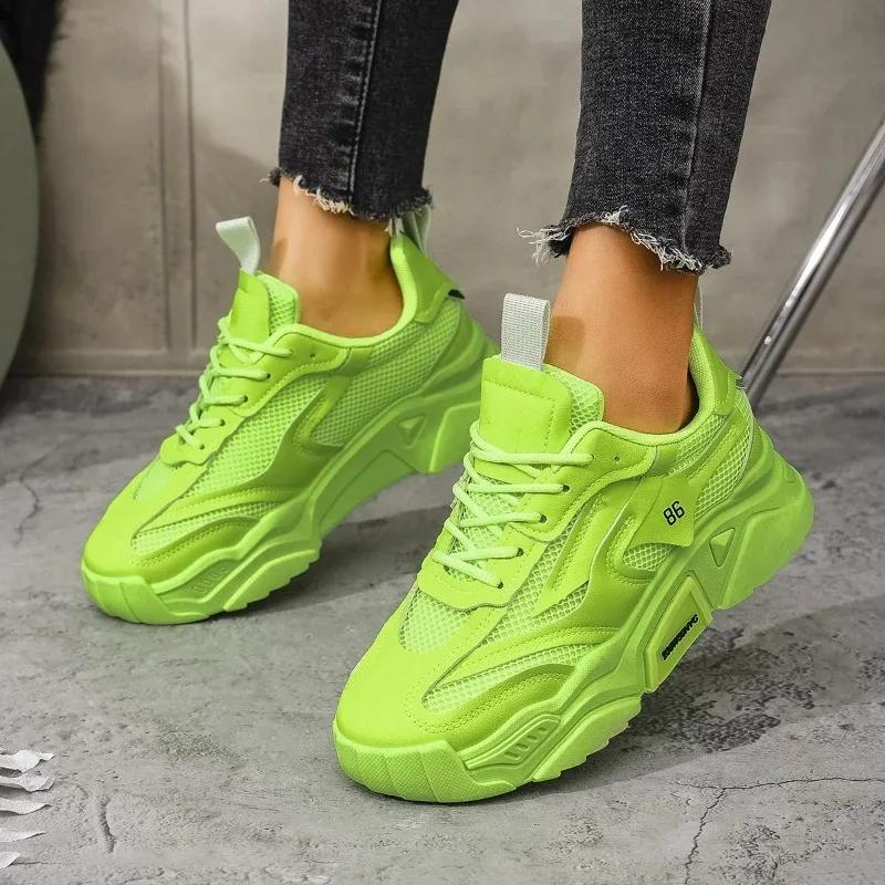 Summer Women Platform Shoes Casual Sports Shoes Versatile Soft Bottom Breathable Running Shoes Sneakers Women Zapatos De Mujer