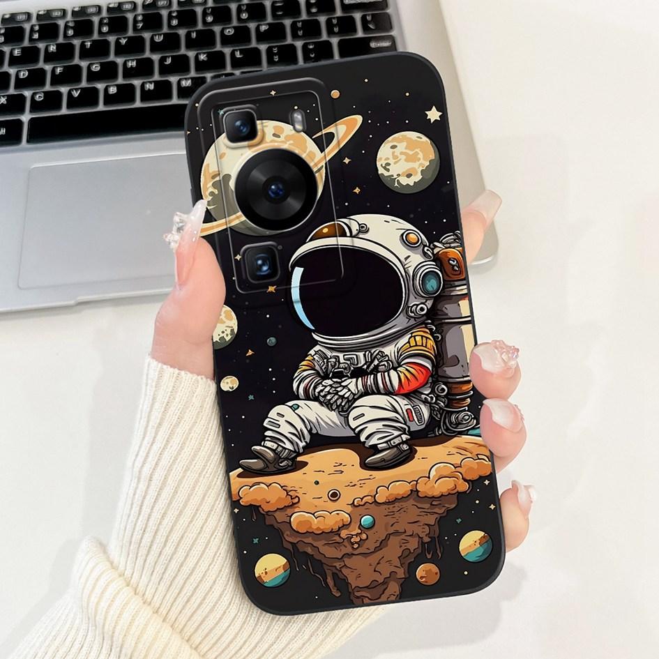 For Huawei P60 Pro Case MNA-LX9 Cover Cute Cartoon Rabbit Panda Soft Liquid Silicone Protective Cover For HuaweiP60 P60 Art Capa