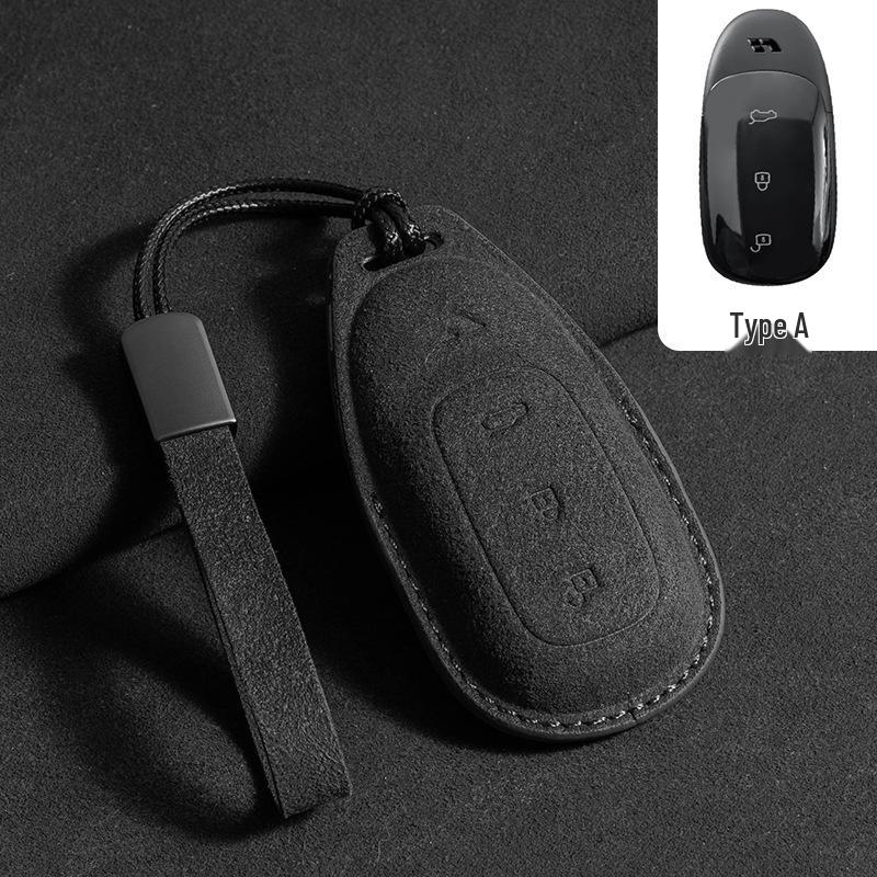 Li Auto L6/L7/L8/L9max Schlüsseletui Hochwertige Wildleder-Tasche mit Lanyard