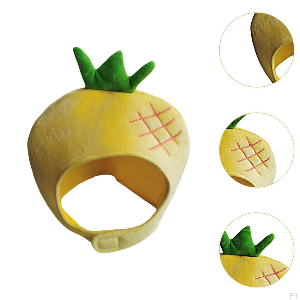 Pineapple Hats Decorations Plush Hat for Birthday Holiday Party Masquerade Girls