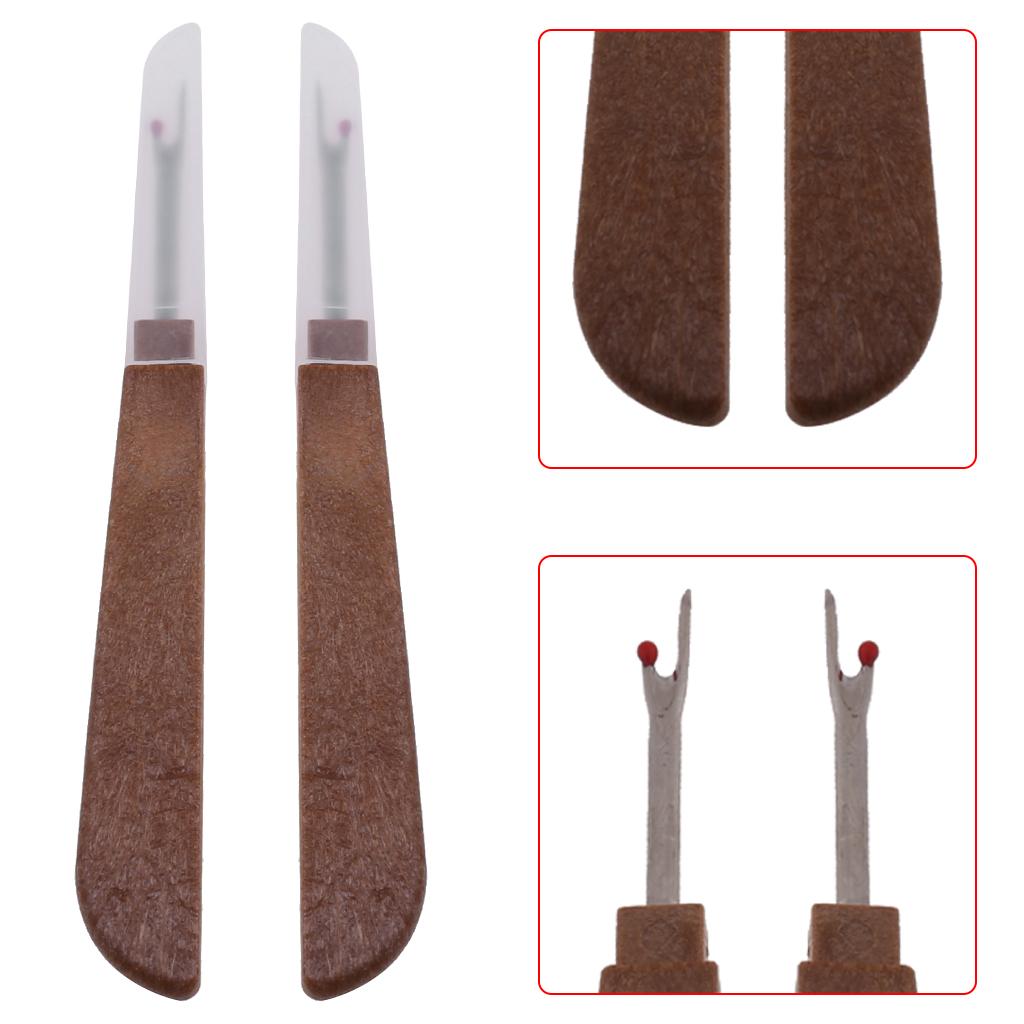 2Pcs Plastic Handle Craft Thread Cutter Seam Ripper Stitch Unpicker Needle Arts