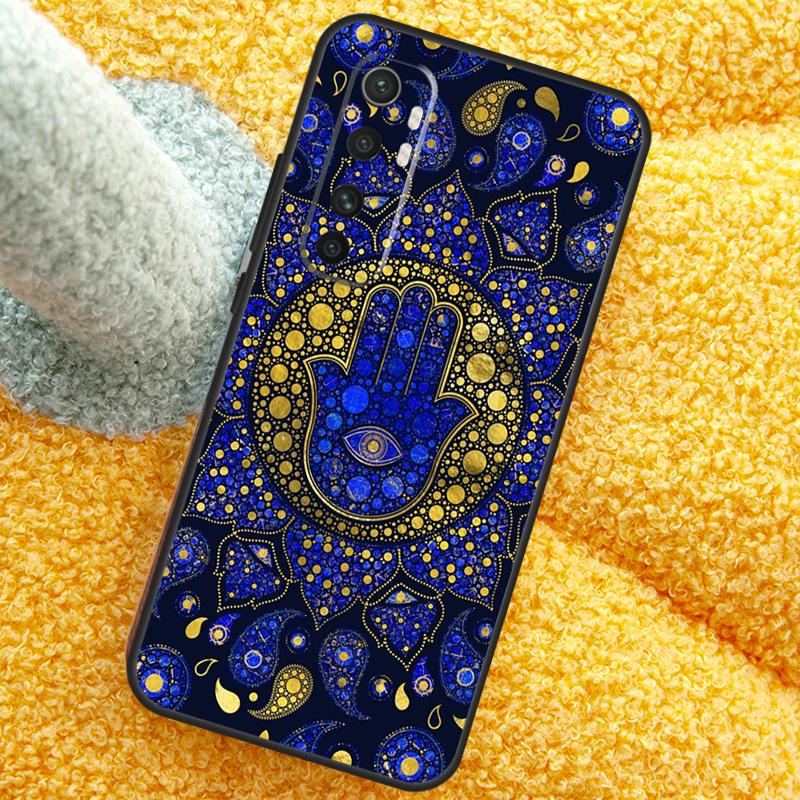 Hamsa Hand of Fatima Case For POCO X3 X4 X5 F5 Pro M5s C40 F4 GT F3 Cover For Xiaomi 12T 11T Pro 12 13 Lite 12X