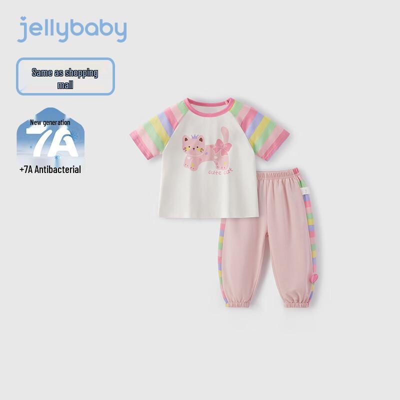

Детский комплект из футболки и брюк JELLYBABY для девочек 100