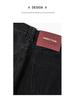 Women's High-Waisted Elastic Wide-Leg Jeans, Spring/Summer 2026 Collection, American Retro Denim, Solid Color, Casual Long Pants.