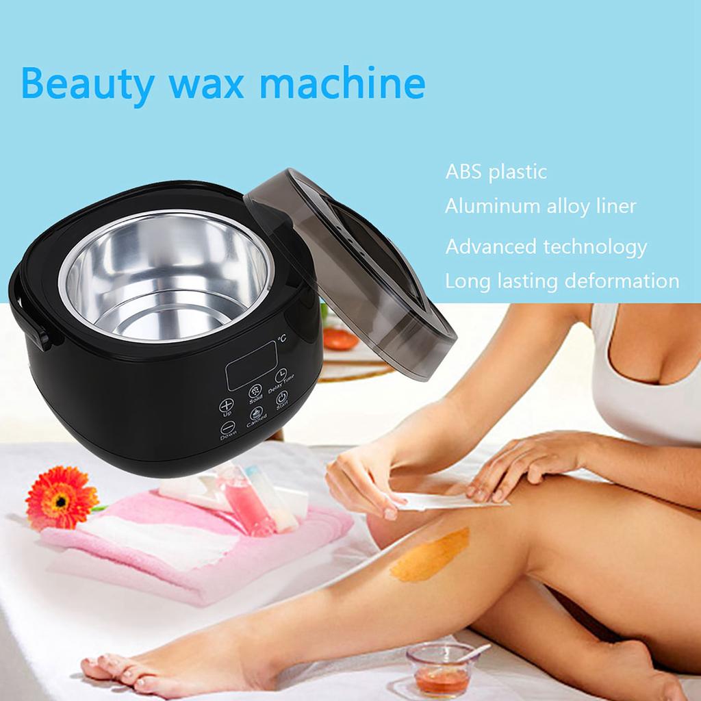 Control Reglabil al Temperaturii Aparat de Încălzit Ceară Acasă Topitor Mașină de Încălzit Ceară pentru Mână Negru