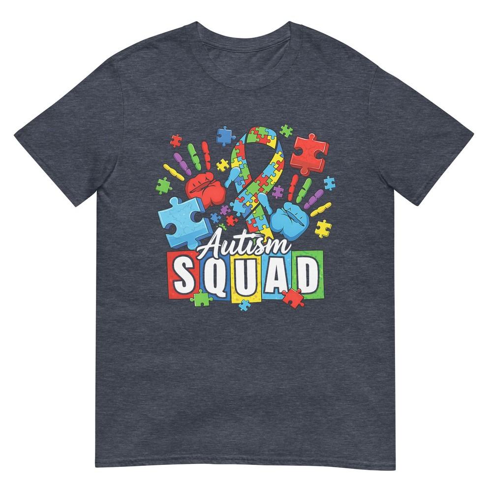 Autism Awareness Autism Support Squad Family Heart Puzzle Tshirt