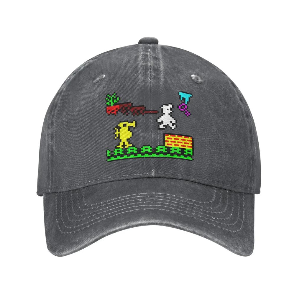 Unisexic Miner Baseball Cap Sun Retro Game Hiking Fishing High Quality Washed Trucker Hat Women Unisex Trendy Design Baseball Caps