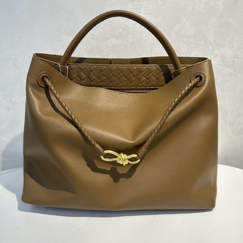 

Осень и зима большая сумка мешковатая мягкая телячья кожа плетеная веревка универсальный бант тоут сумочка 42*32*18CM коричневый