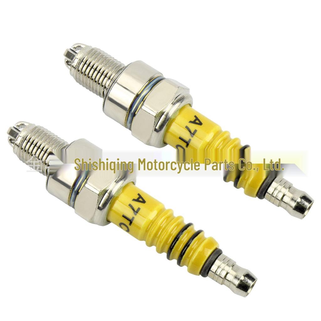 Yellow Porcelain Spark Plug for Zongshen 110 Loncin 125/150 A7TC - Motorcycle Accessory