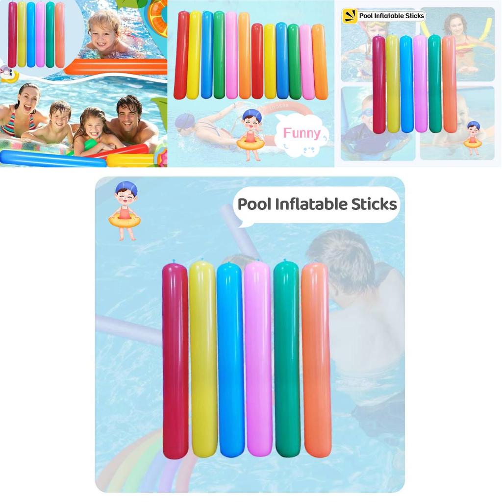 Children's Inflatable Toy Colorful Air Stick For Parent-child Swimming Interaction Pvc Material