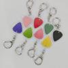 1/2/3Pcs Guitar Pick Holder Keychain Portable Travel Hanging Clear Plastic Pick Storage Case Metal Key Ring Guitarists Guitar Lovers Gift
