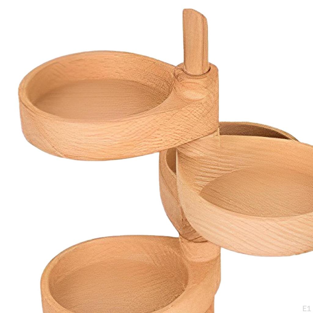 Jewelry Organizer Box 4 Layer Make Up Countertop Stand Case for