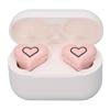 Heart Shaped Wireless Earbuds Cute Stylish HIFI Stereo Sound Built In Mic Bluetooth 5.3 Wireless