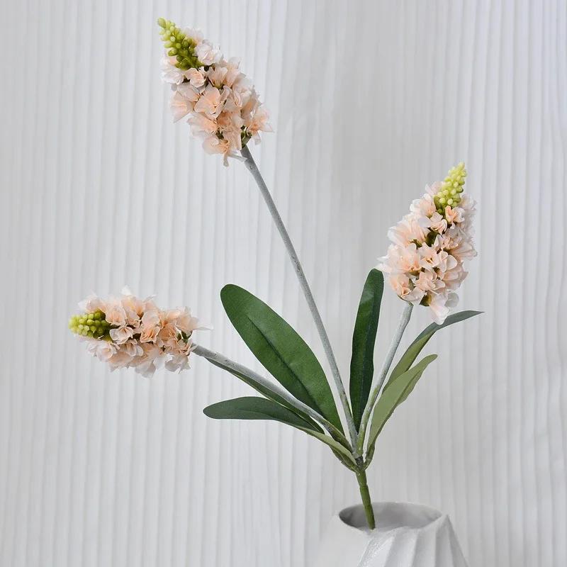 67cm Silk Lavenders Branch Simulation Flowers Garden Decor Artificial 3 Forks Lavender Purple Fake Flower Auditorium Decoration