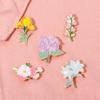 Elegant Flower Hydrangea And Lily Brooch Multifunctional Plant Pin Fashion For