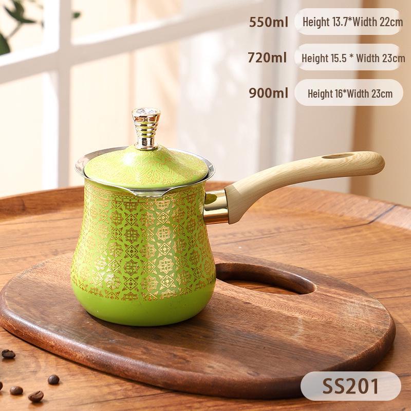 Panela Turca para Café e Leite em Aço Inoxidável - 1 Peça