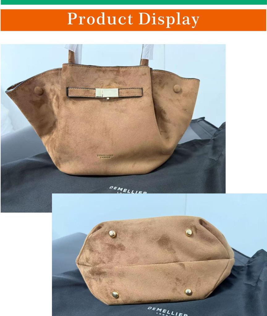 DeMellier New York Wildleder Schulter- & Umhängetasche