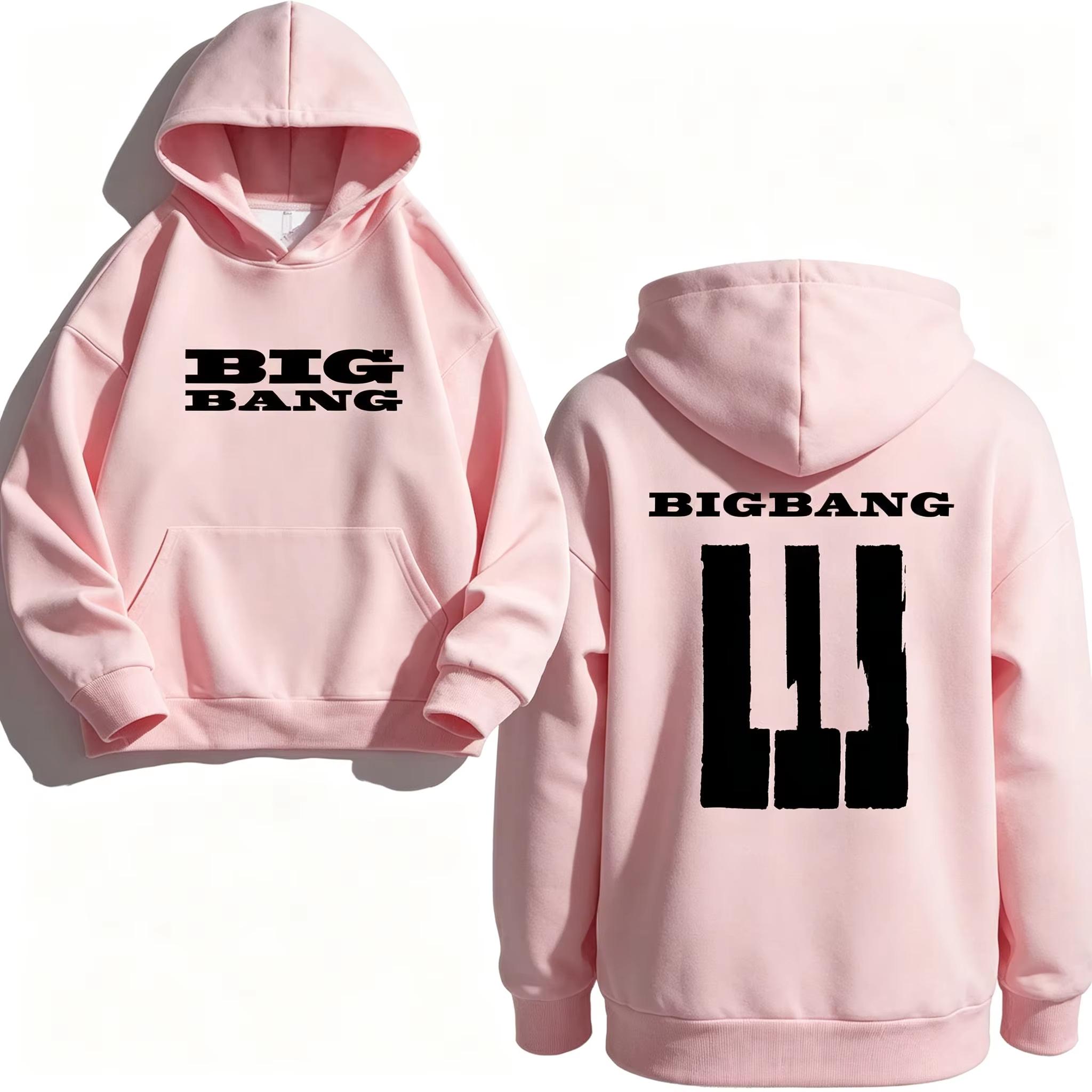 2026 Bigbang 20. Jubiläumskonzert Welttournee Hoodie Unisex Harajuku Hip Hop Hoodie Weiches Baumwoll-Sweatshirt Locker Gemütlich und Vielseitig S gray