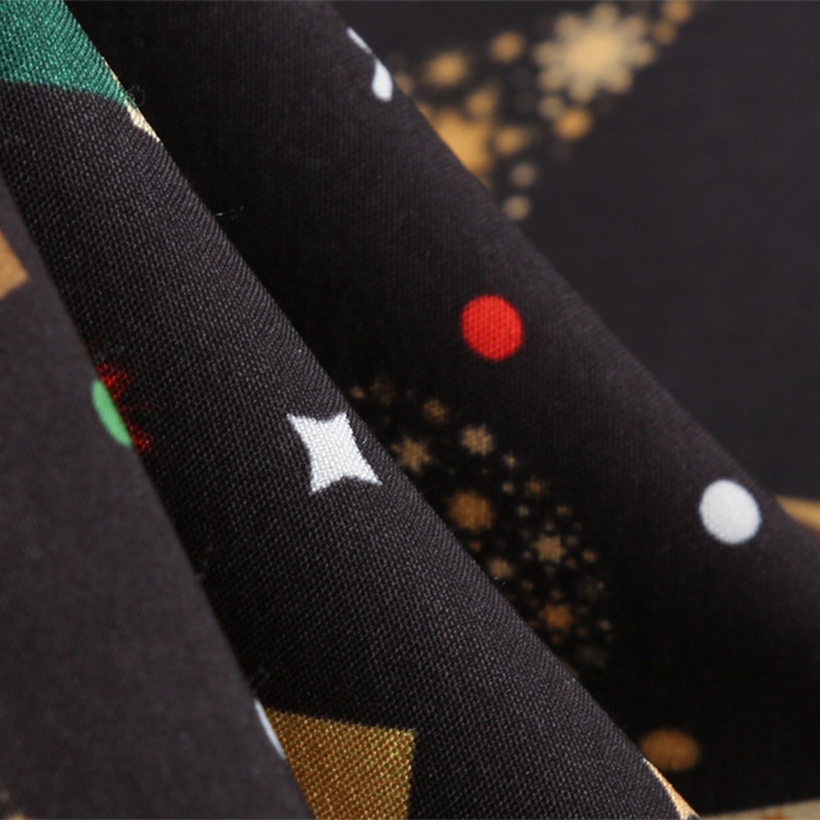 Женское модное рождественское повседневное тонкое платье с длинным рукавом с принтом — фото 6