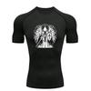 Angel Warrior  Men's Sports T-shirt Training Fitness Compression Shirt Rashgard Tops Quick Dry Short Sleeve T-Shirt