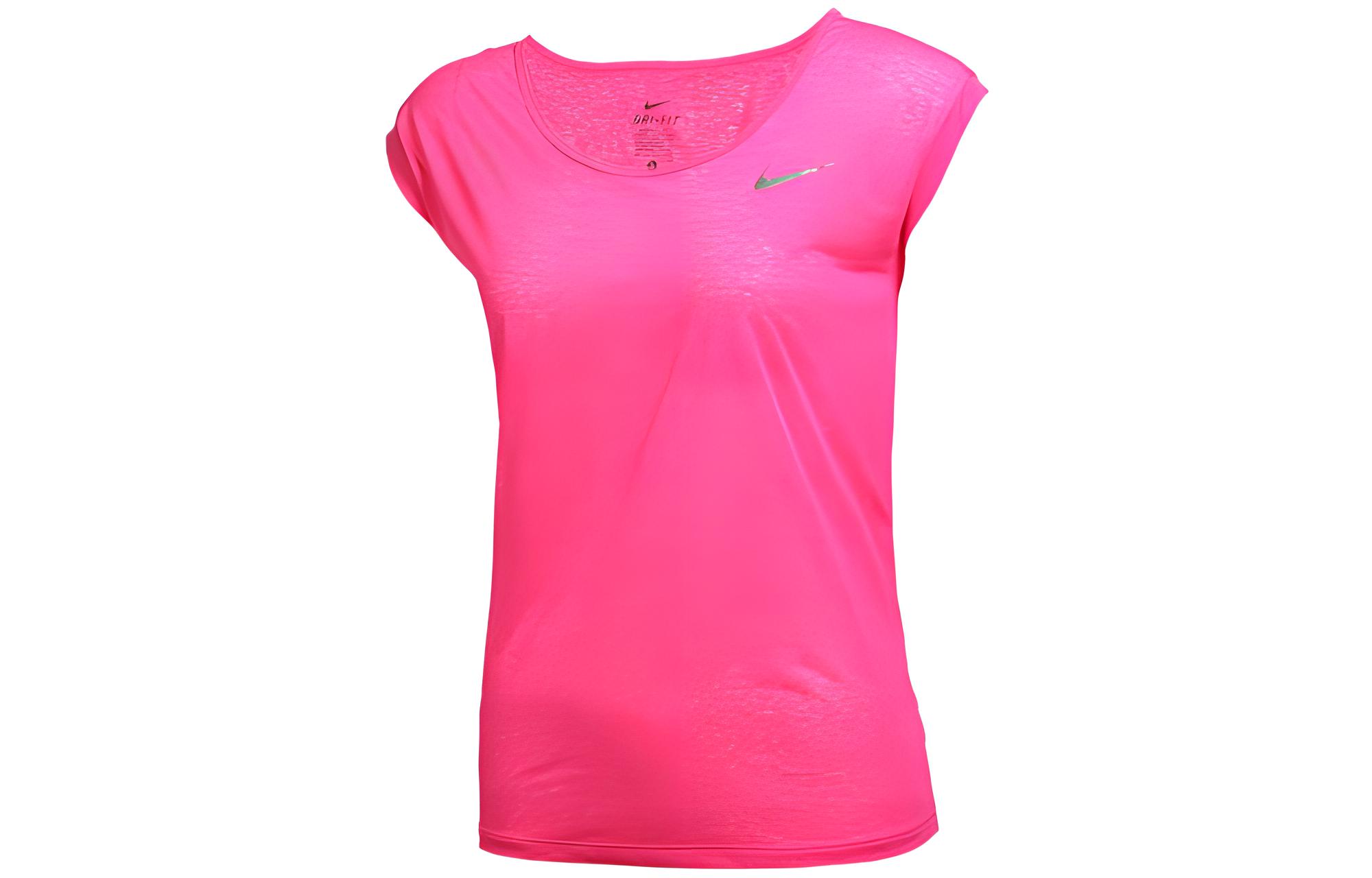 Nike Batwing Sleeve T Shirt Women s Rose Red 719871-639 S