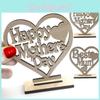 Jolie Plaque Cœur en Bois Pour la Fête des Mères Cadeau Meilleure Maman Décoration Autoportante