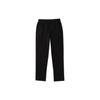 Li Ning Plain Print Small Logo Loose Straight Casual Pants Men Bottoms Black AKLRF37-1