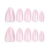 Flashing Pure Color Cat Eye Short Almond Press-On Nails – Popular Removable Nail Tips