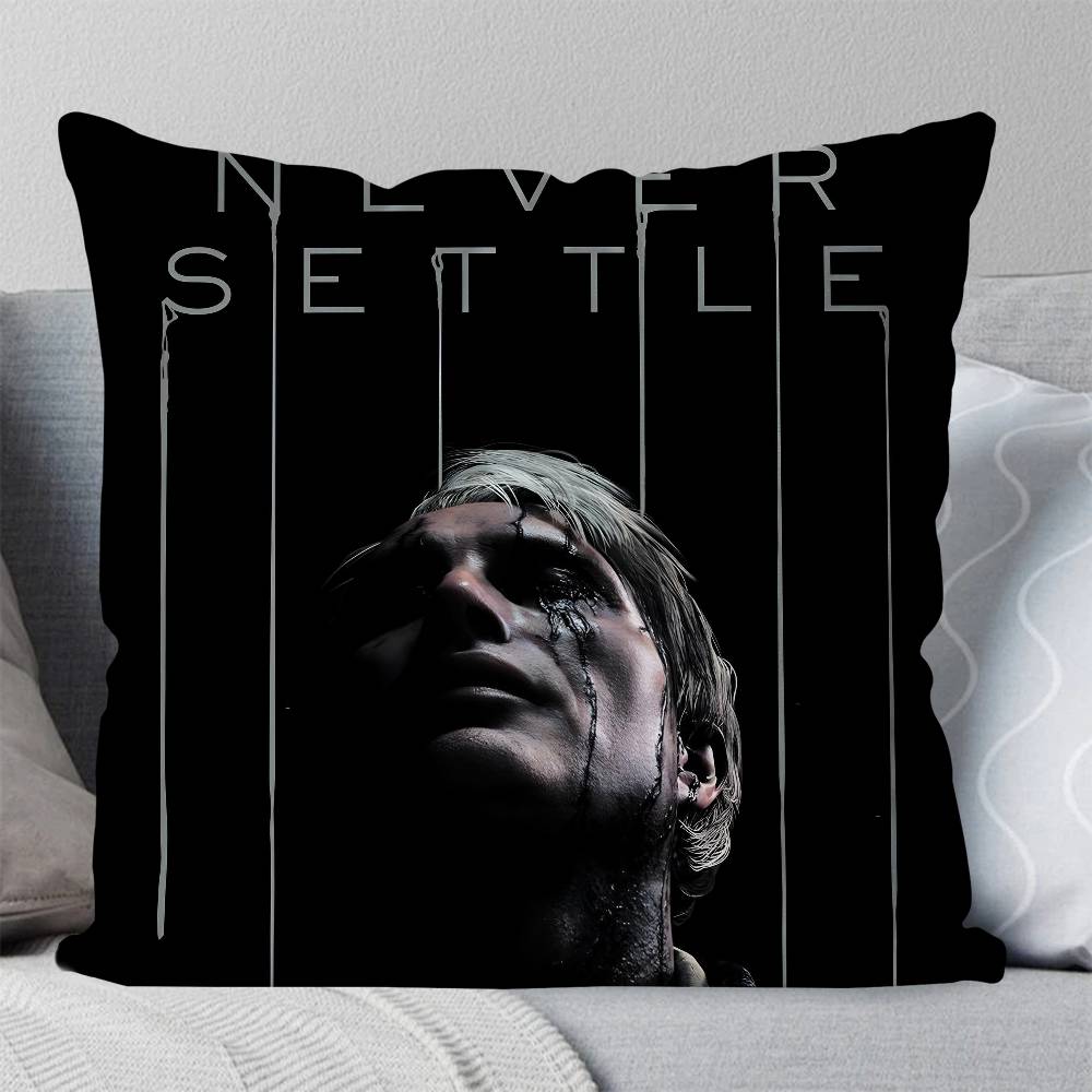 Game Death Stranding Pillow Case Square Pillow Bedroom Sofa Leisure Comfort Cushion Car Living Room Home Decoration