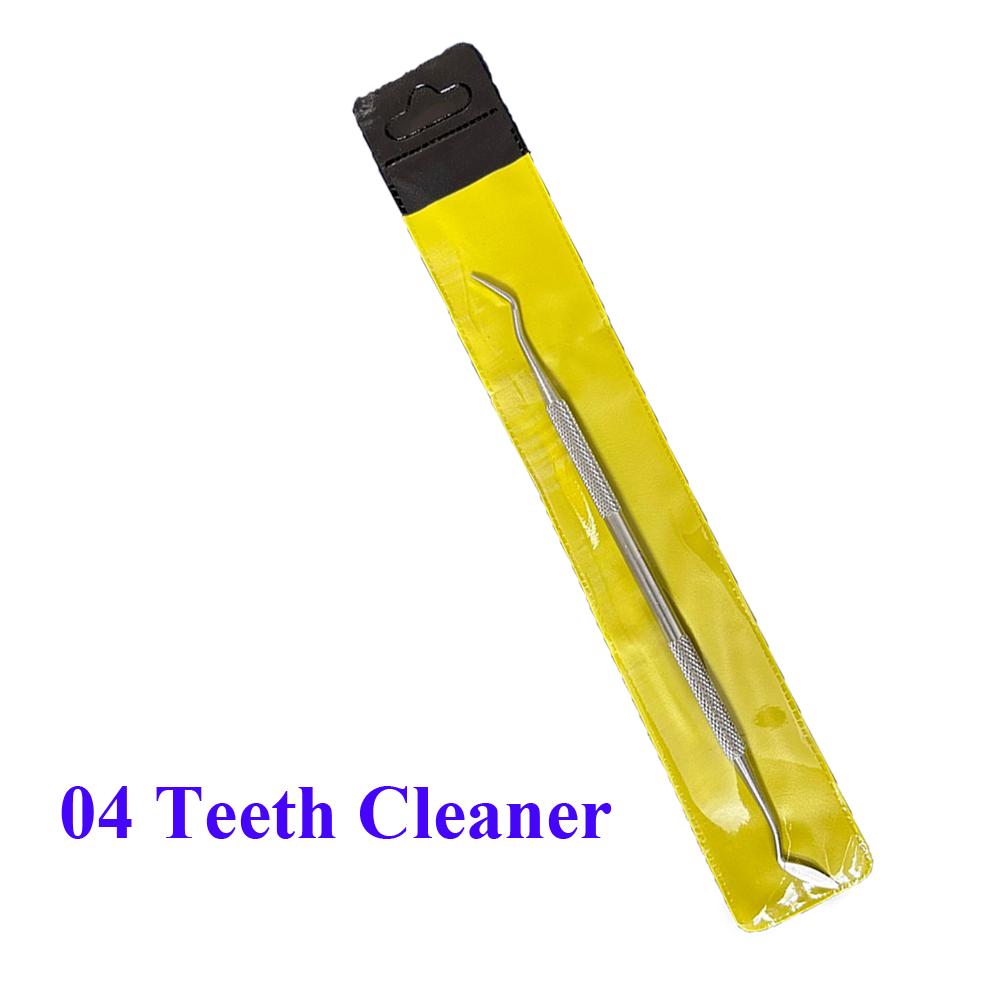 Professional Stainless Steel Dental Mirror Double Probe Sickle Hoe Tooth Cleaner Oral Care Dentist Home Use Tools