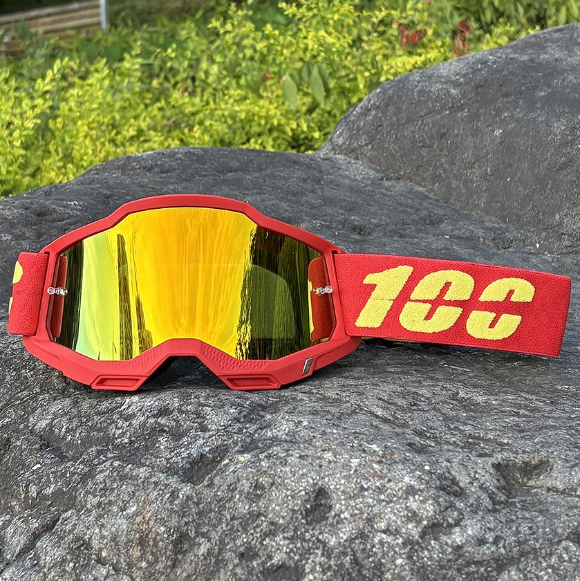 100 Motorcycle Goggles Cycling Glasses Outdoor Off-Road Ski Sport MX ATV Dirt Bike Racing Glasses Motocross Goggles Bike Google