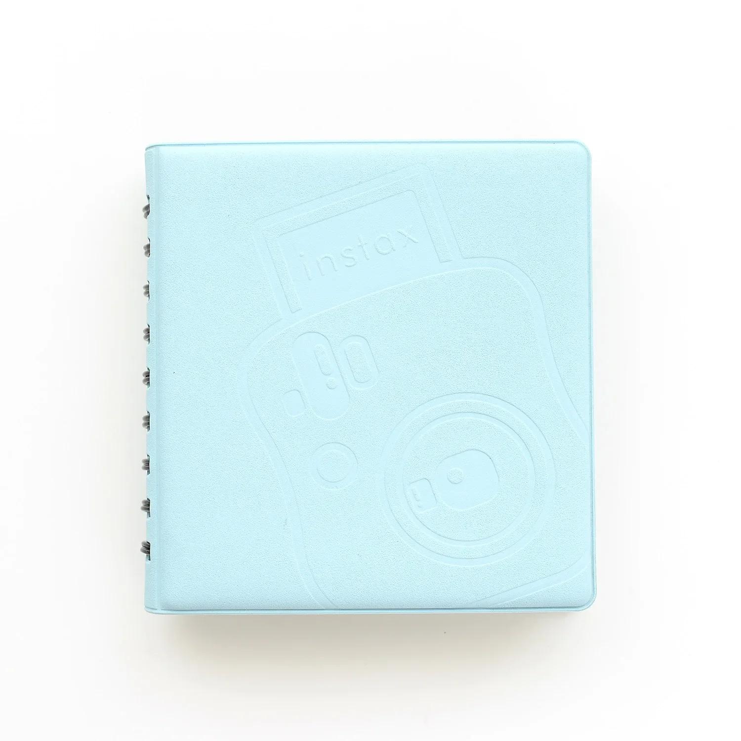 

Мини-альбом для мгновенных фотографий 3 дюйма, 68 карманов, чехол для фото, совместим с пленкой Instax 7s 8 9 11 25 50s 70 90 Link светло-серый