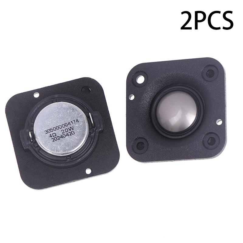 2 Stück 2 Zoll Audio-Lautsprecher 4 Ohm 20W 48mm Hochtöner Hifi Musiklautsprecher Seidenmembran-Hochtöner DIY Heimkino-Lautsprecher