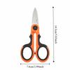 Stainless Steel Fishing Line Scissors Serrated Edge Anti Slip Handle Fishing Line Cutter Multi-Purpose Mini Fishing Scissors