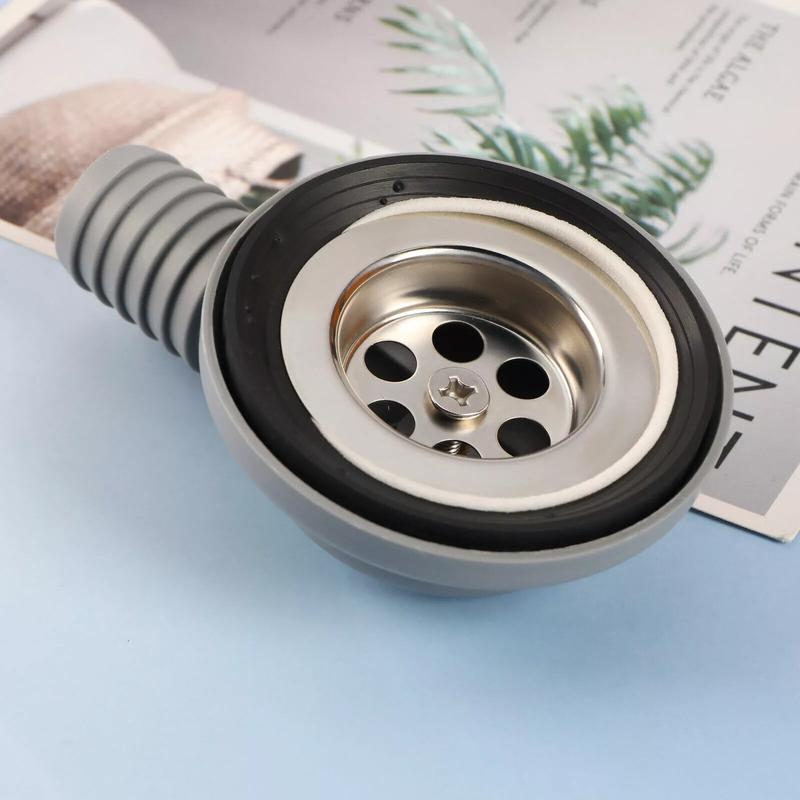 RV Sink Waste Drain Plug Stainless Steel Kitchen Sink Drain Strainer Anti-Clogging Sink Food Catcher For Boat Caravan Motorhome