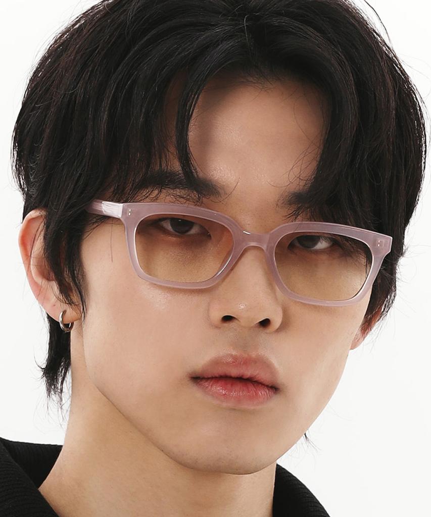 Hangeul Geek Chic Edge Sunglasses Pink