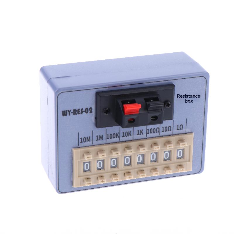 WY-RES-01 Resistance Box Adjustable Precision Pocket Resistance Box for Laboratory Electronic Circuit Testing Education B
