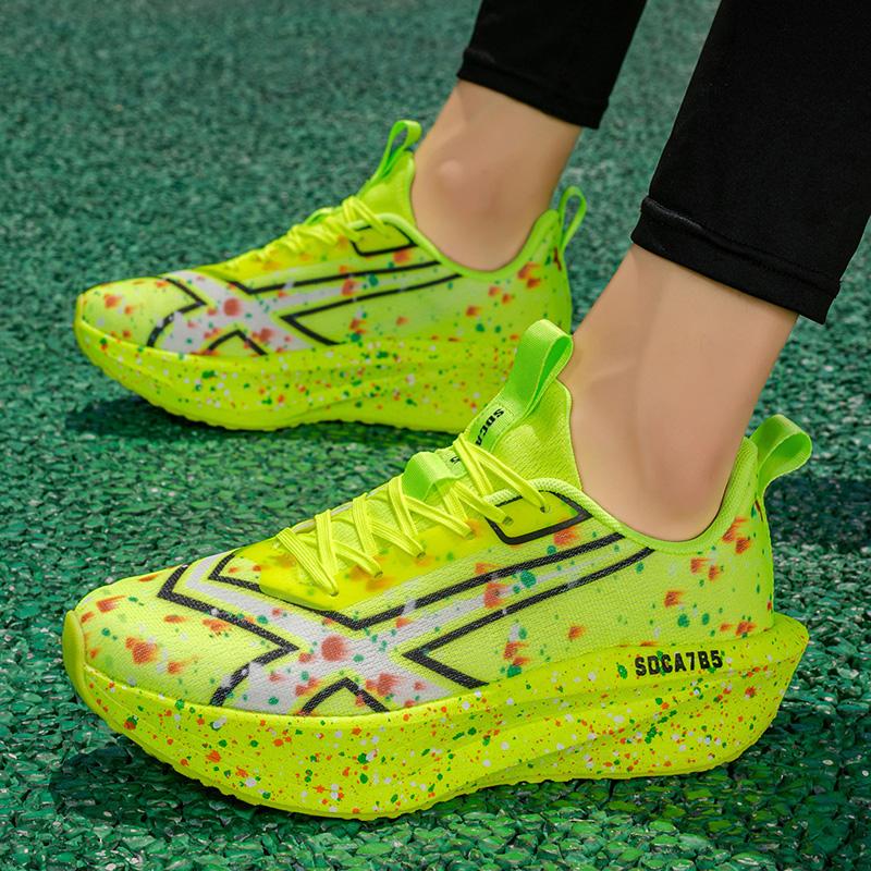 Carbon Plate Sneakers Professional Marathon Running Shoes Men Training Sports Shoes Wear Resistant Tennis Sneakers Women's Shoes