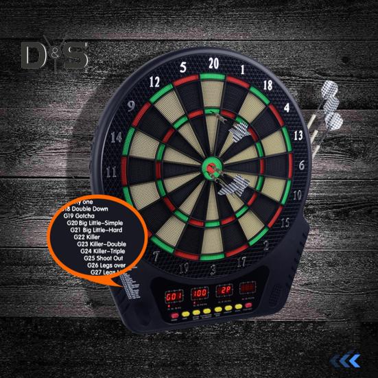Electronic Dart Board with LCD Displays Lower Bounce Rate Compact Design Battery Powered Digital Soft Tip Dartboard Set